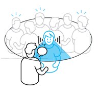 Image showing a talker from the front