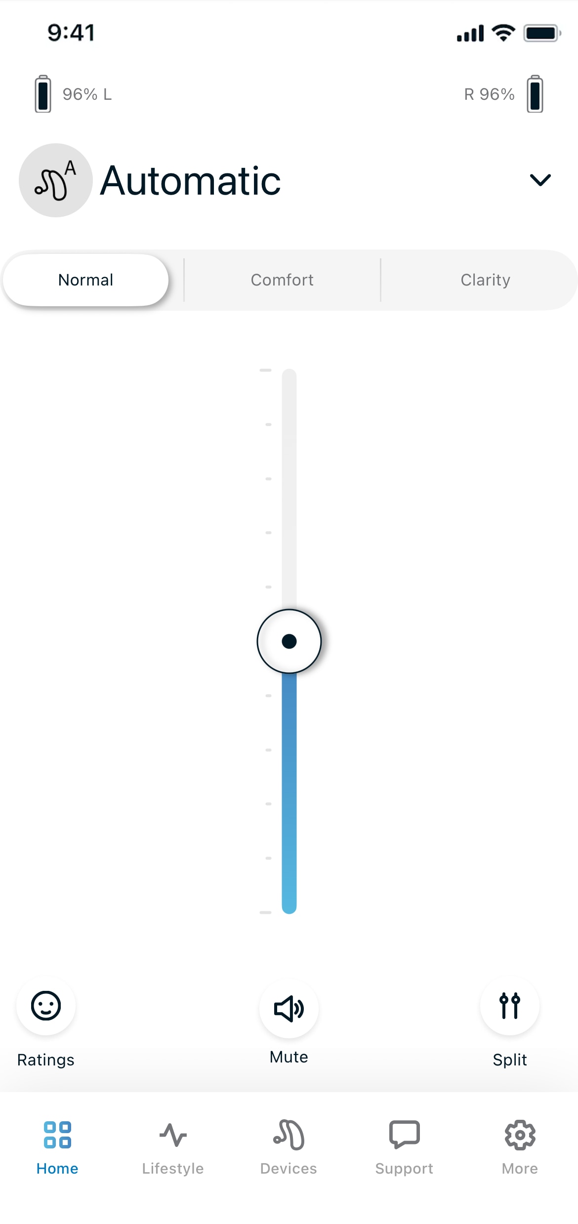 Scherm van Remote App-app
