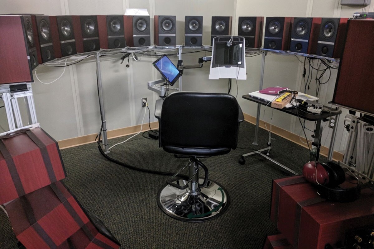 Interior of the classifier test room 