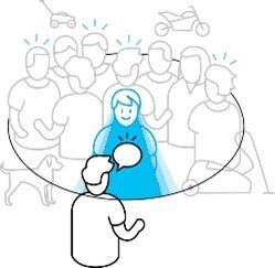 Image showing a talker from the front