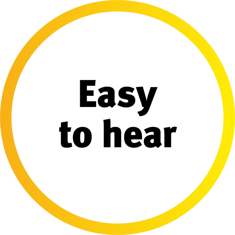 Pictogram Easy to hear